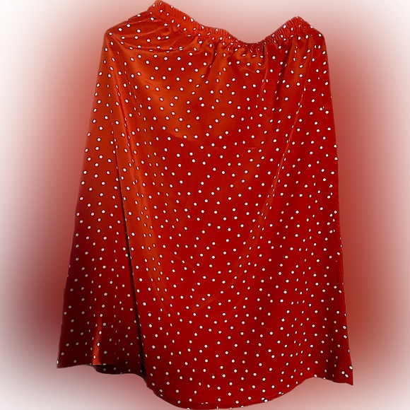 Vintage red polka dot skirt/top matching set - Picture 2 of 5